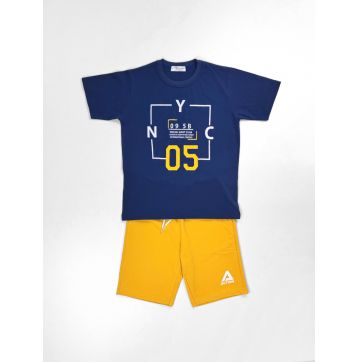 ​ΣΕΤ ΜΠΛΟΥΖΑ ΚΟΝΤΟ ΜΑΝΙΚΙ ΜΕ ΒΕΡΜΟΥΔΑ - ΚΑΛΟΚΑΙΡΙ 2025 - kidsfashionplanet