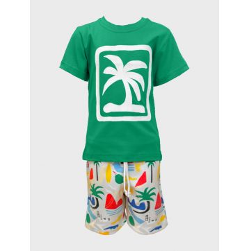 ΣΕΤ ΚΟΝΤΟ ΜΑΝΙΚΙ ΜΕ ΒΕΡΜΟΥΔΑ ALL-OVER - ΚΑΛΟΚΑΙΡΙ 2025 - kidsfashionplanet